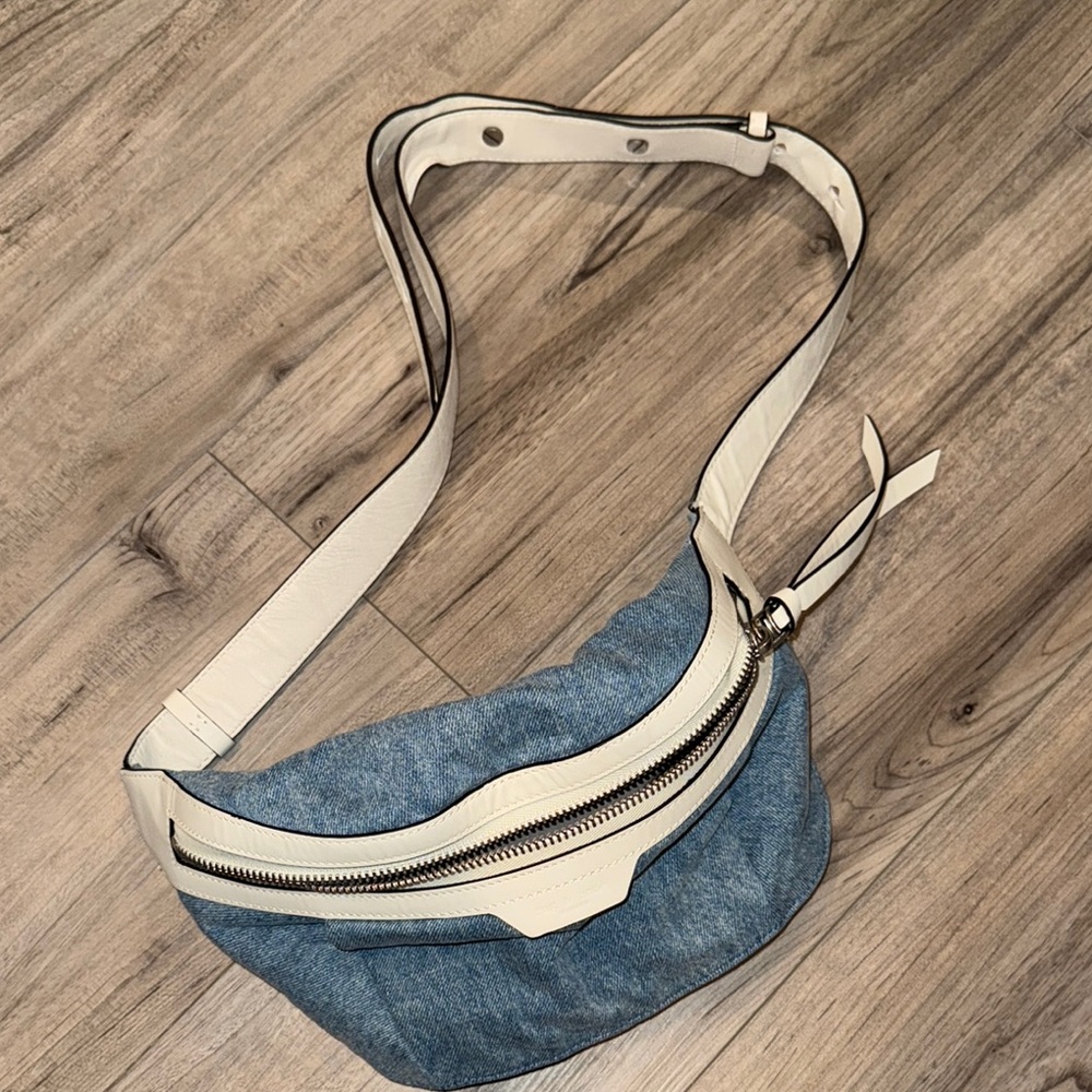 Rag & Bone Blue and Cream Crossbody Bag